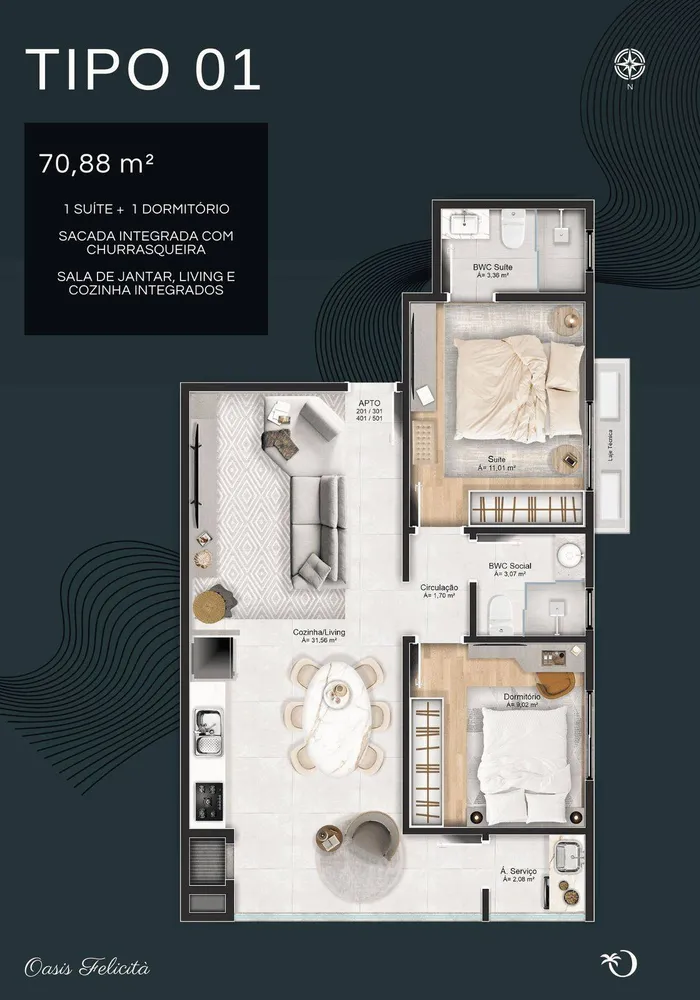 Apartamento, 3 quartos, 141 m² - Foto 11