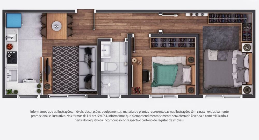Apartamento, 3 quartos, 48 m² - Foto 4