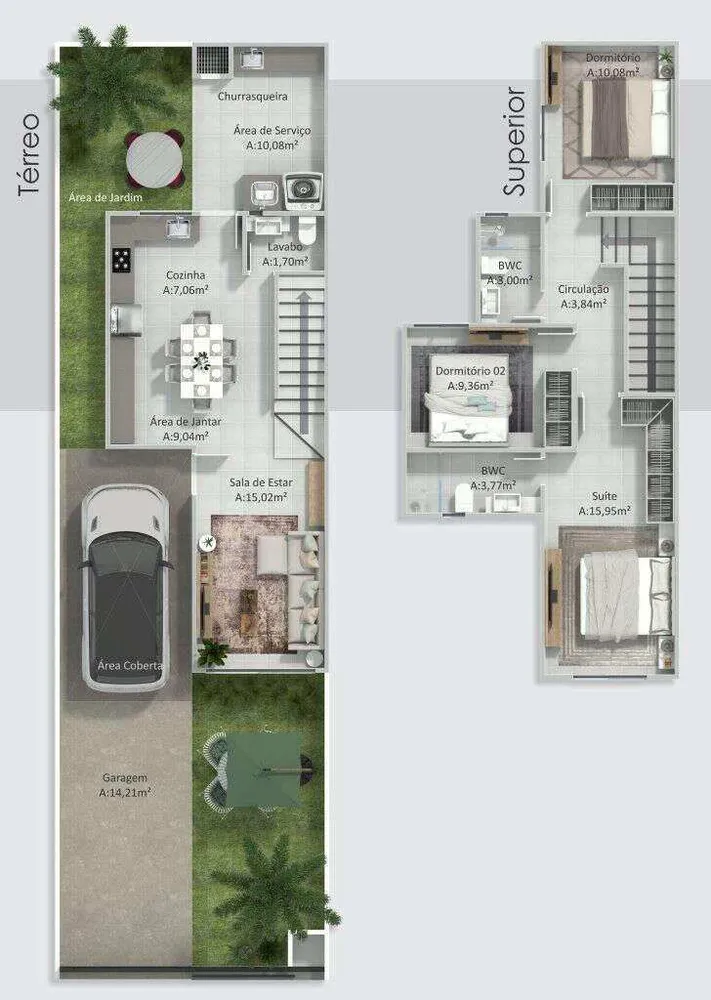 Casa, 3 quartos, 141 m² - Foto 3