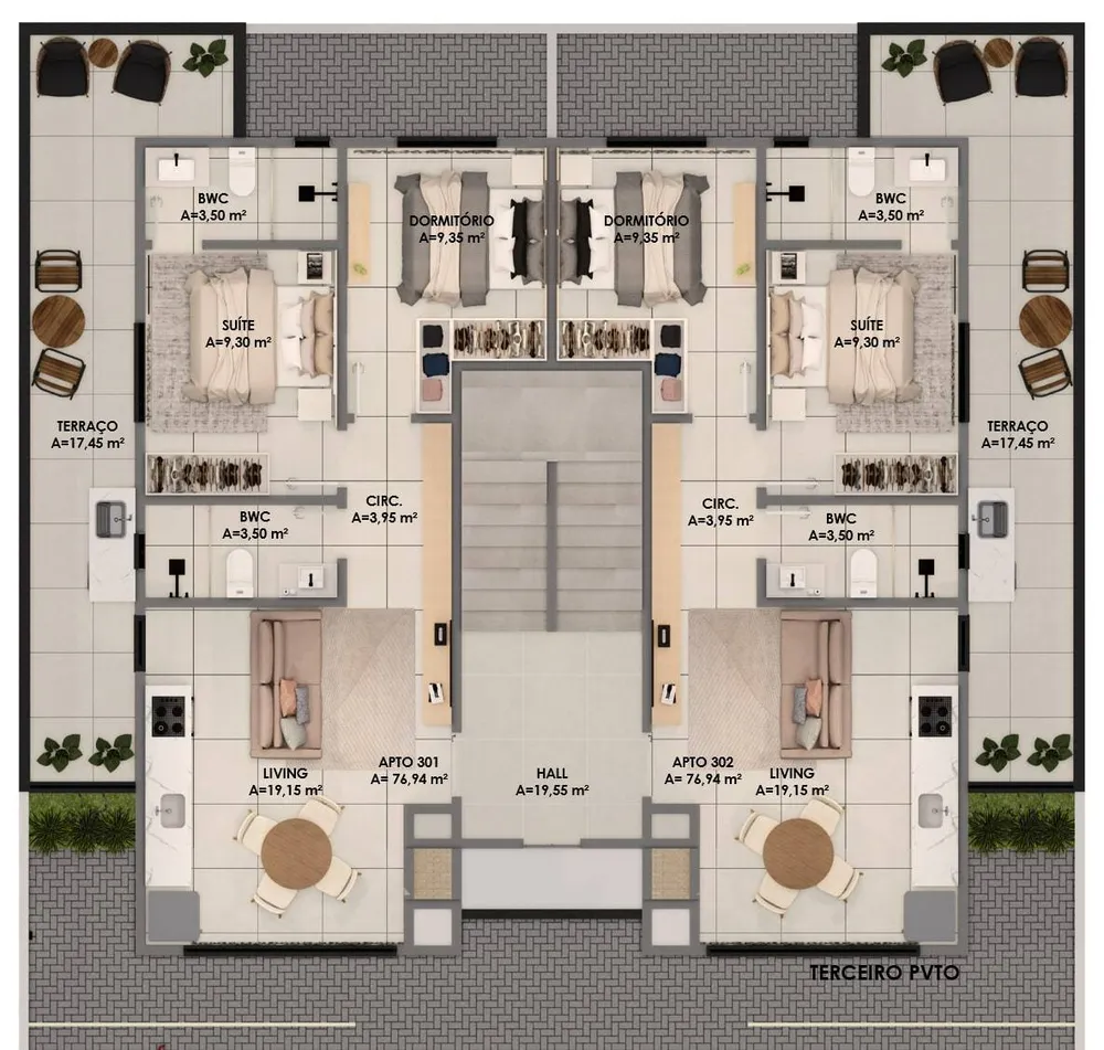 Apartamento, 2 quartos, 70 m² - Foto 10