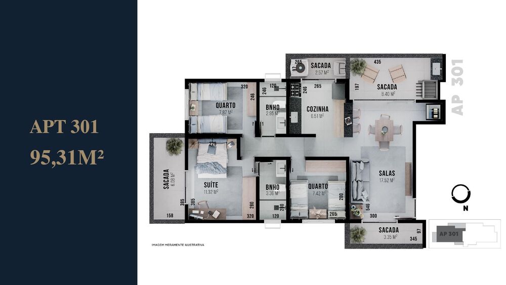 Apartamento à venda com 3 quartos, 95m² - Foto 23