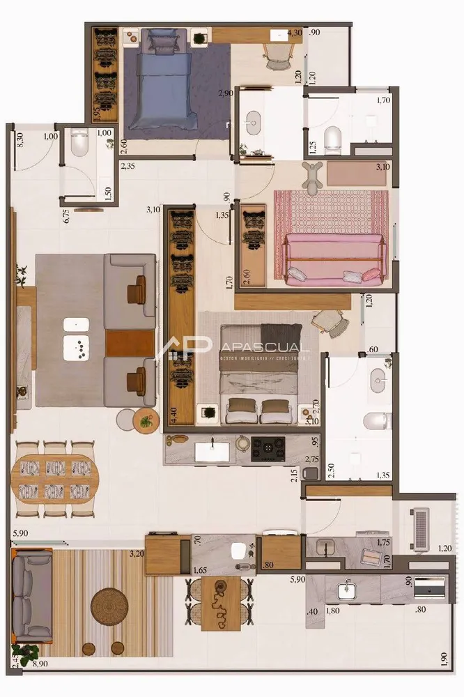 Apartamento, 2 quartos, 75 m² - Foto 2