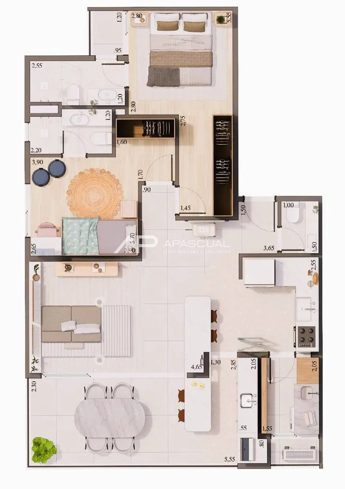 Apartamento, 2 quartos, 75 m² - Foto 6