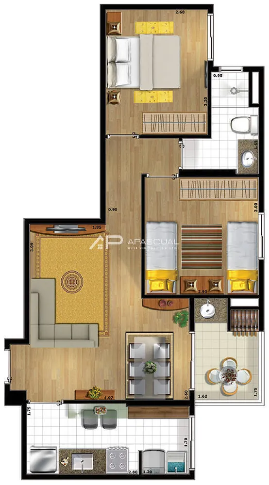 Apartamento, 2 quartos, 61775 m² - Foto 11