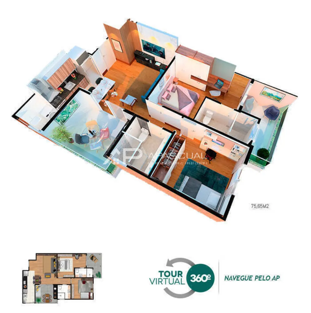 Apartamento, 2 quartos, 75 m² - Foto 8