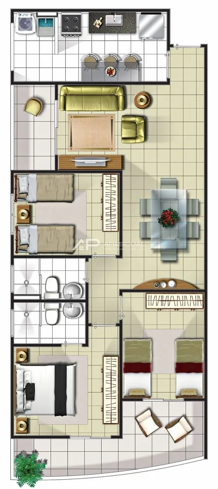 Apartamento, 3 quartos, 77 m² - Foto 6