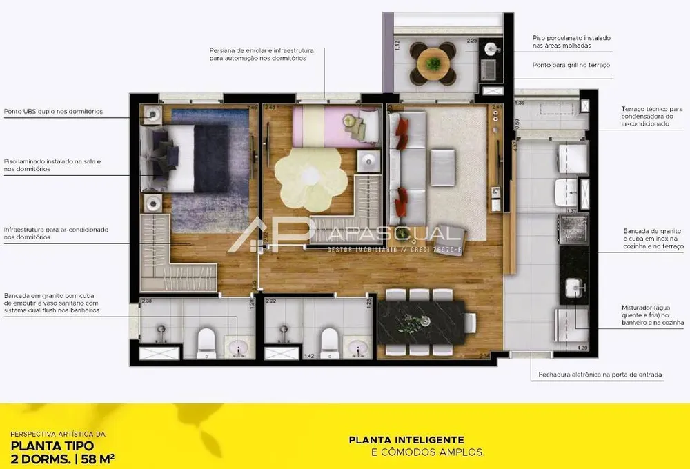 Apartamento, 1 quarto, 33 m² - Foto 3