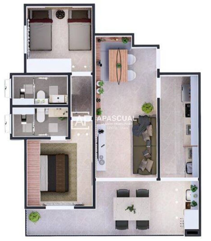 Apartamento, 2 quartos, 60 m² - Foto 7