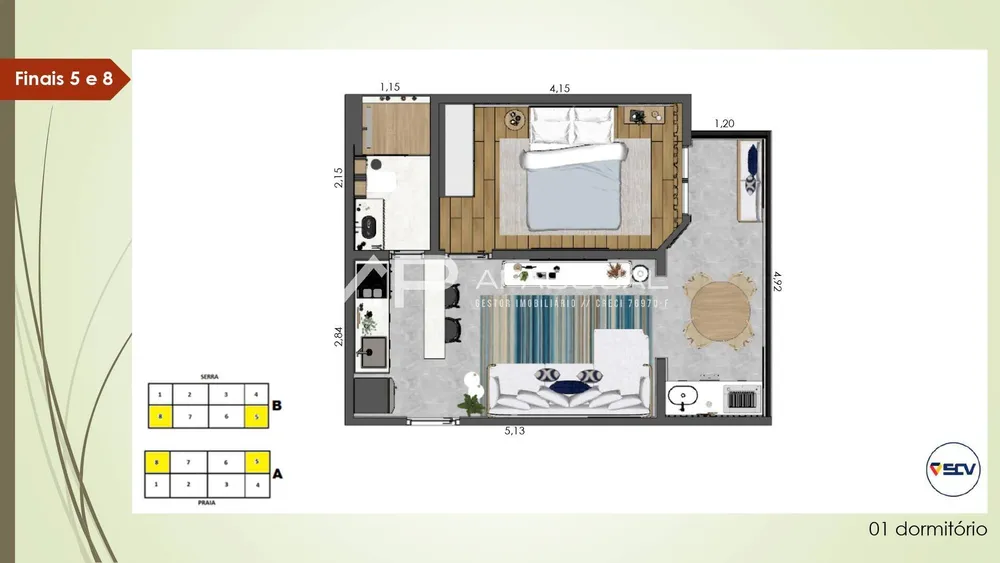 Apartamento, 2 quartos, 43 m² - Foto 5