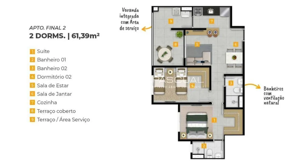 Apartamento, 3 quartos, 82 m² - Foto 12