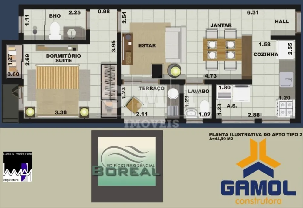 Apartamento, 1 quarto, 44 m² - Foto 13