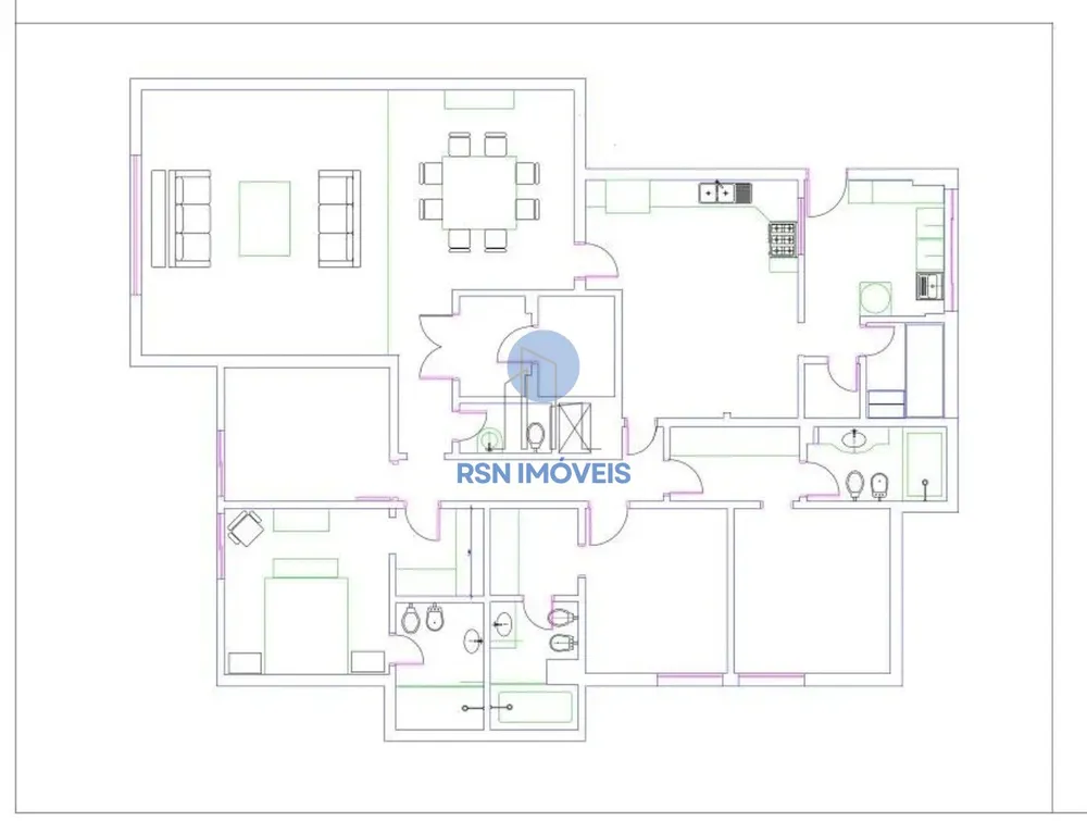 Apartamento, 4 quartos, 211 m² - Foto 1
