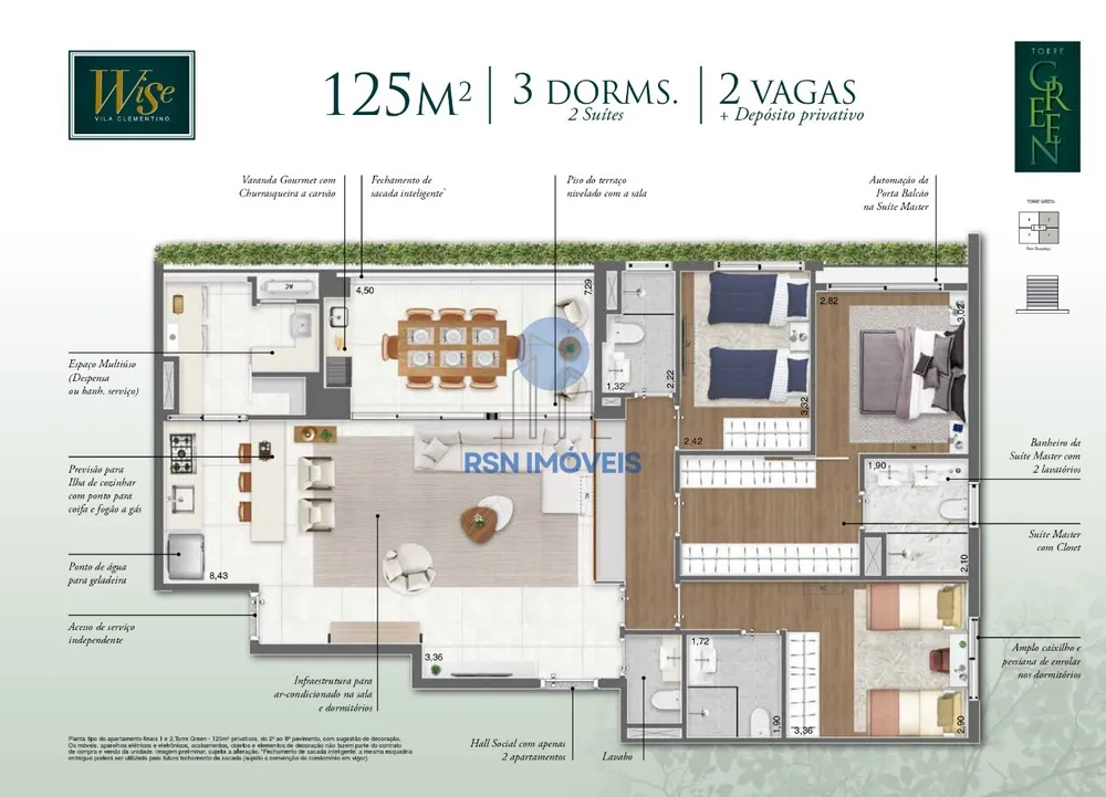 Apartamento, 4 quartos, 127 m² - Foto 4