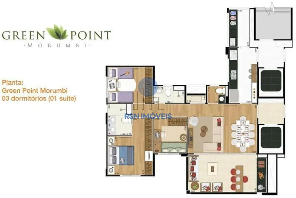 Apartamento, 3 quartos, 103 m² - Foto 2