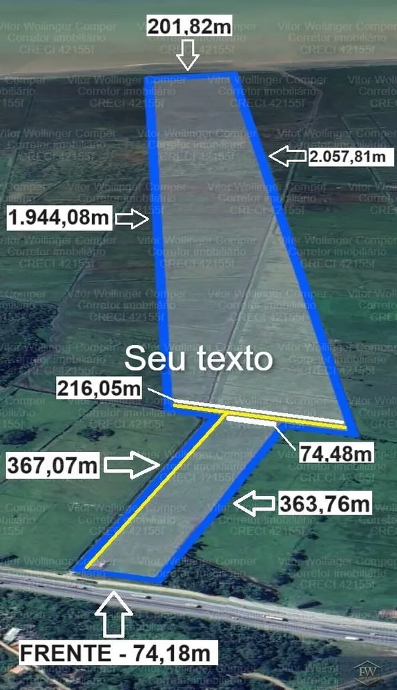 Terreno, 43 hectares - Foto 1