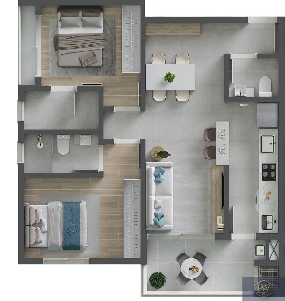 Apartamento, 2 quartos, 72 m² - Foto 4
