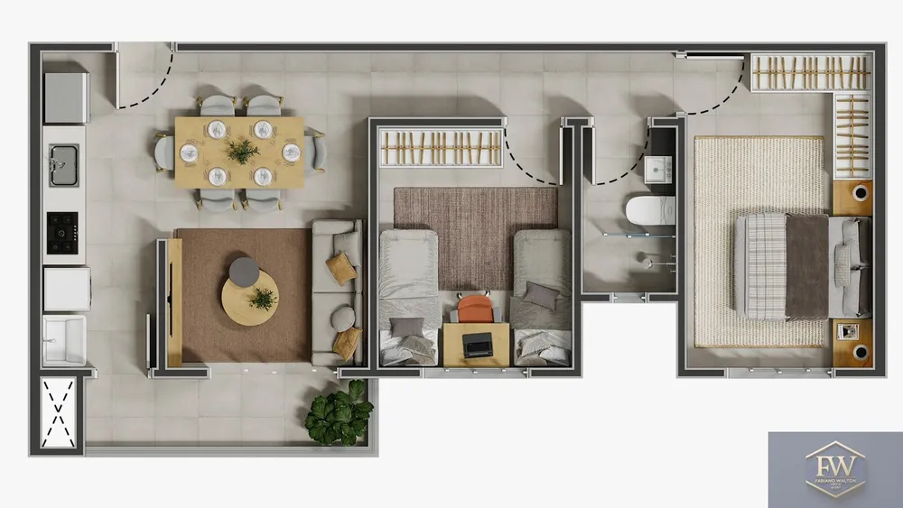 Apartamento, 2 quartos, 58 m² - Foto 4