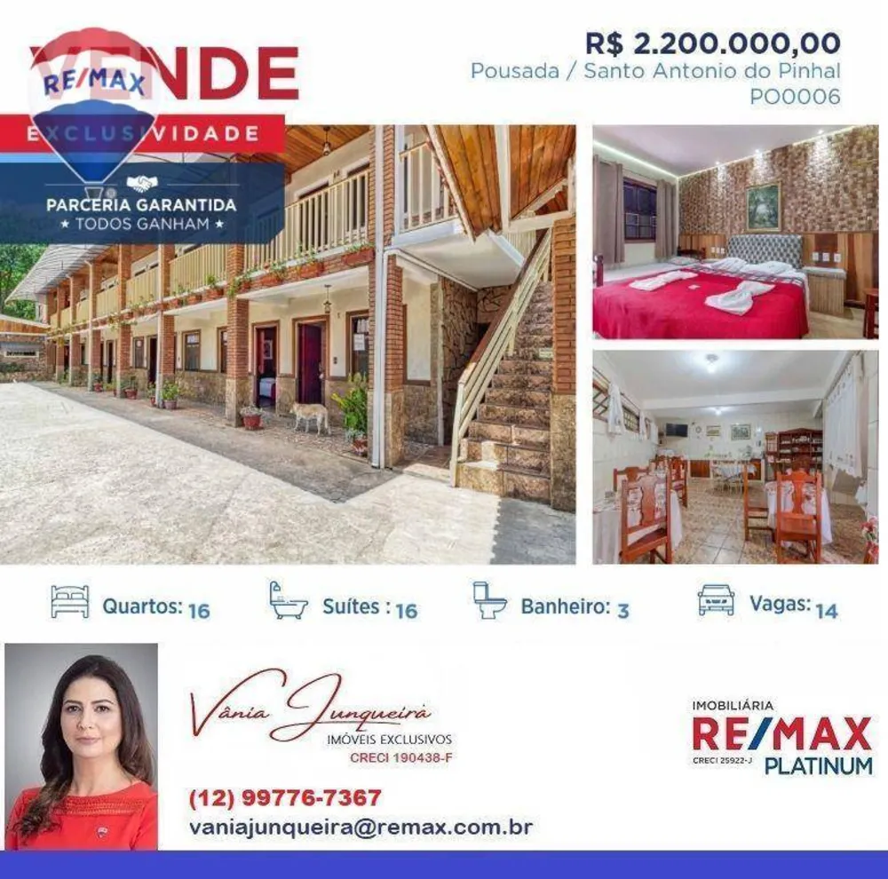 Pousada-Chalé, 16 quartos, 600 m² - Foto 1