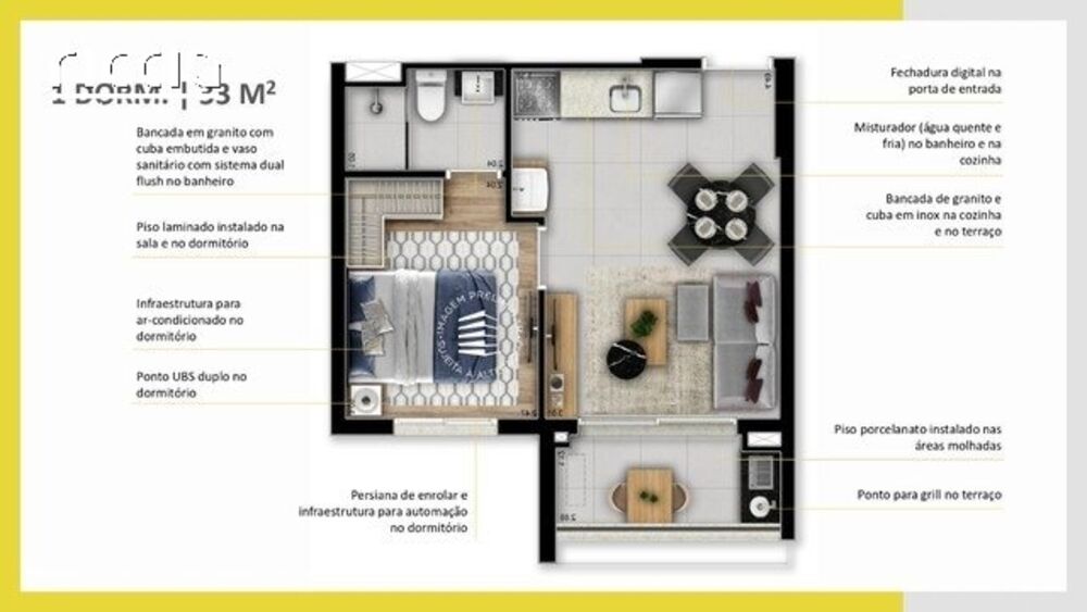 Apartamento Lançamentos com 2 quartos, 58m² - Foto 5