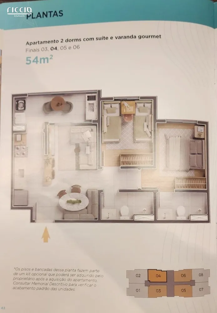 Apartamento, 2 quartos, 54 m² - Foto 5