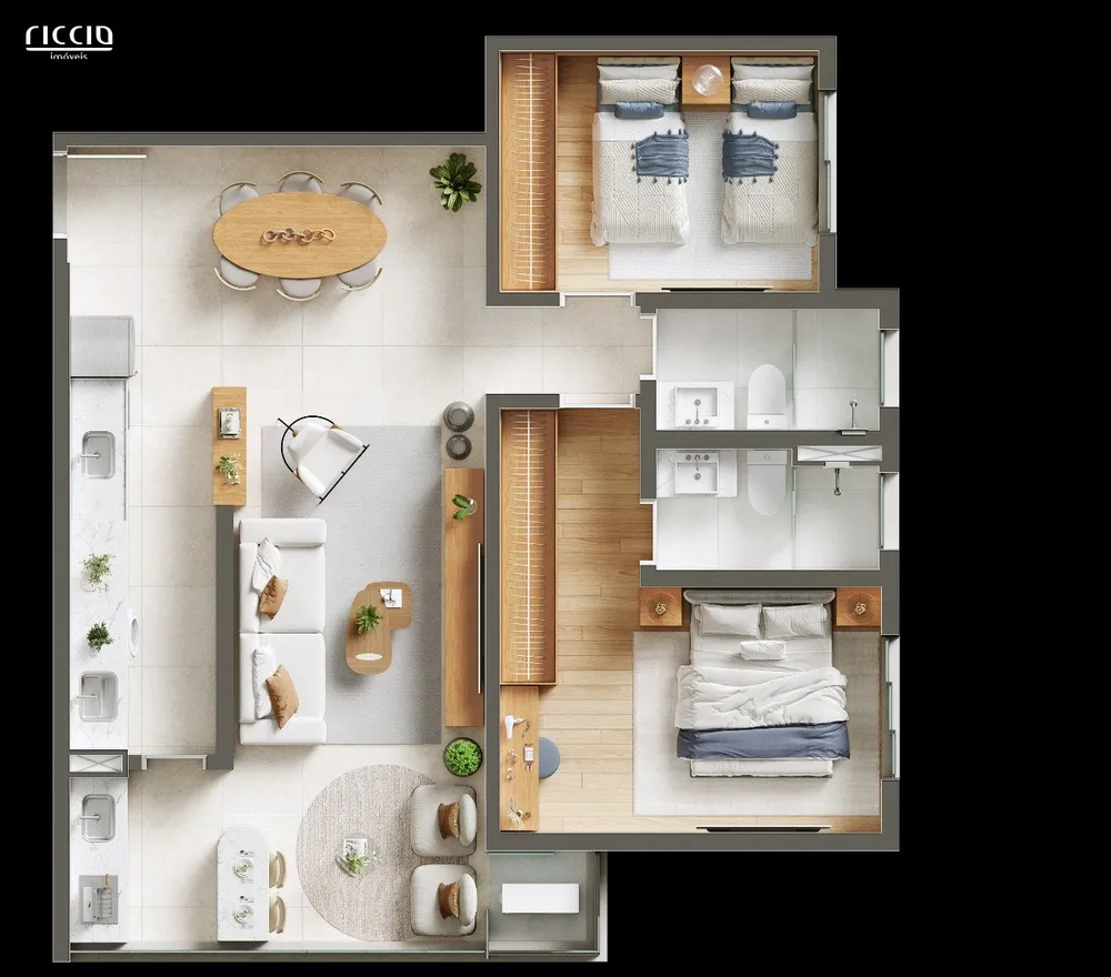 Apartamento, 2 quartos, 73 m² - Foto 3