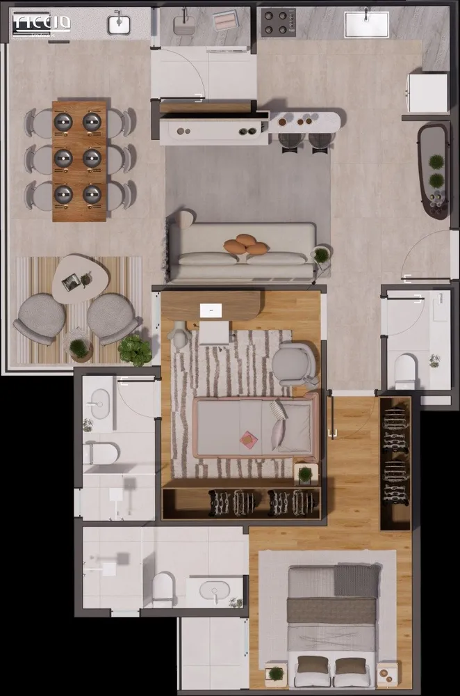 Apartamento, 2 quartos, 75 m² - Foto 4