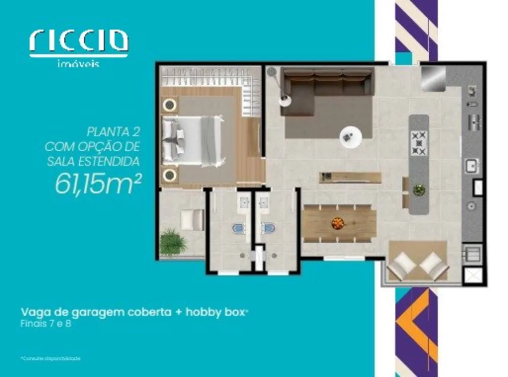Apartamento, 2 quartos, 62 m² - Foto 1