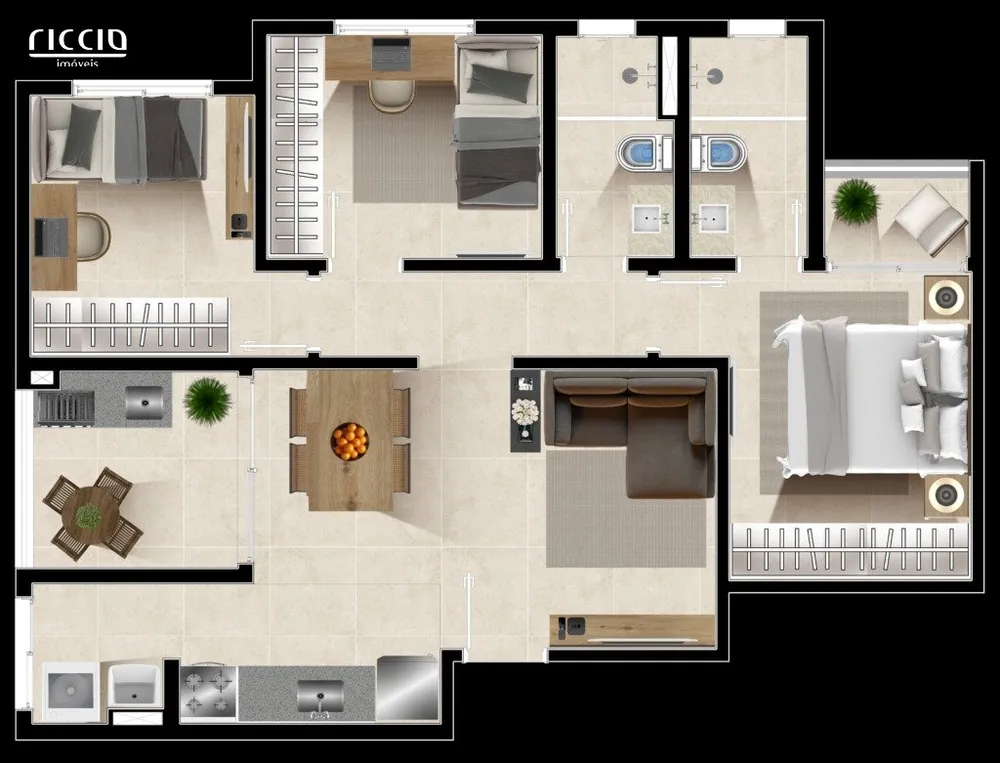 Apartamento, 3 quartos, 69 m² - Foto 4