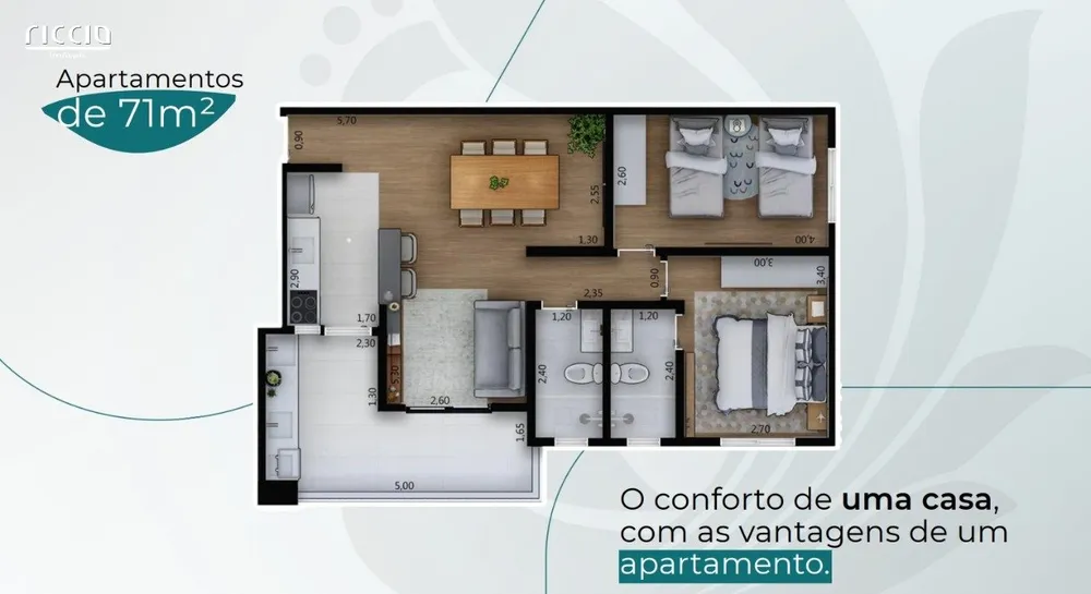 Apartamento, 2 quartos, 71 m² - Foto 9