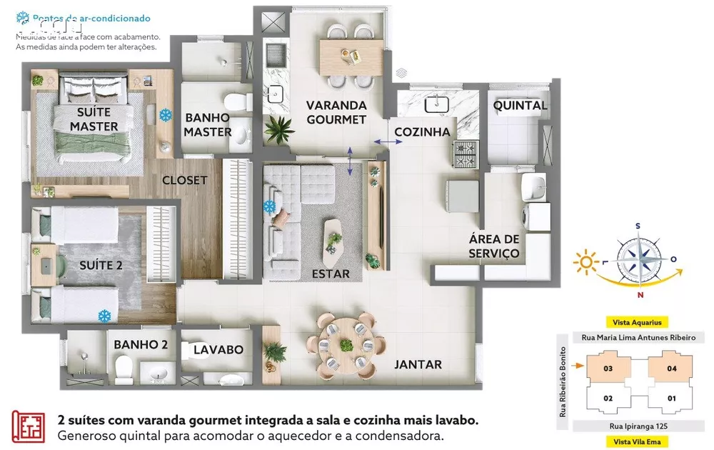 Apartamento Lançamentos com 2 quartos, 87m² - Foto 2