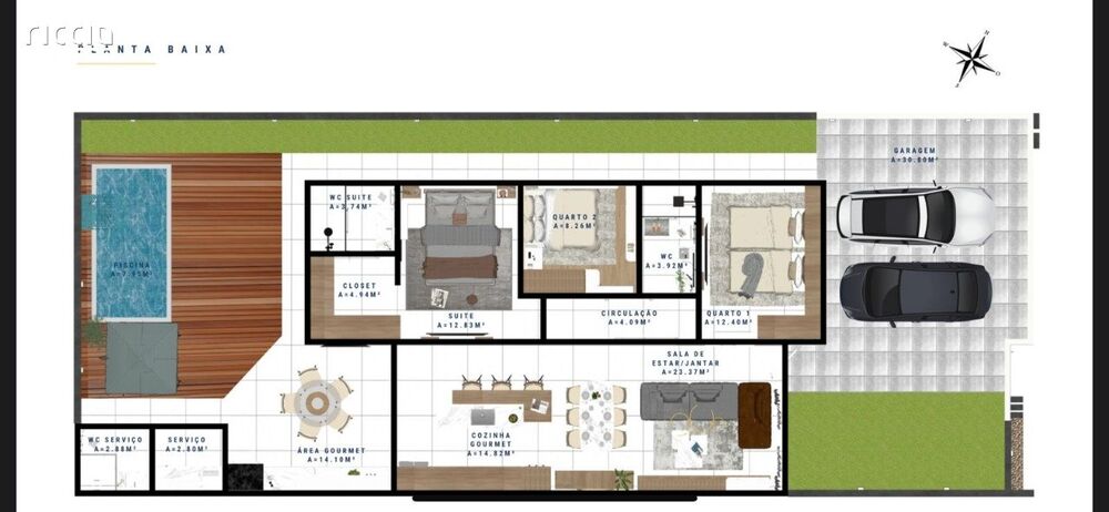 Casa à venda com 3 quartos, 163m² - Foto 2