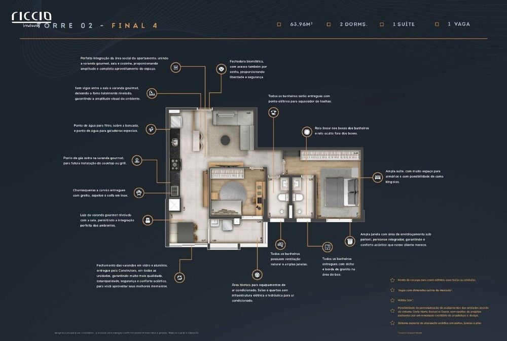 Apartamento, 2 quartos, 67 m² - Foto 17