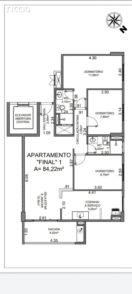 Apartamento, 3 quartos, 84 m² - Foto 6