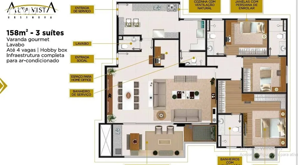 Apartamento, 4 quartos, 158 m² - Foto 9