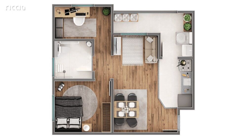 Apartamento Lançamentos com 2 quartos, 52m² - Foto 6