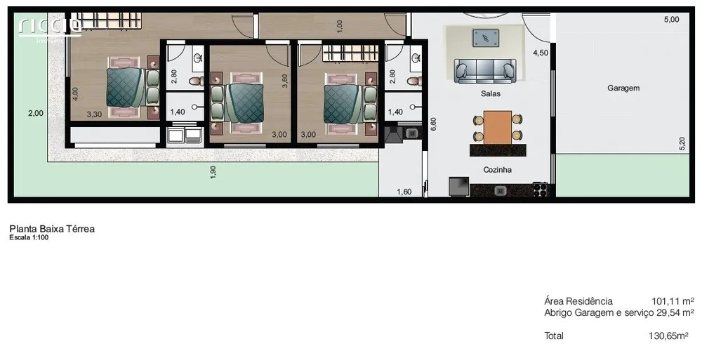 Casa, 3 quartos, 130 m² - Foto 8