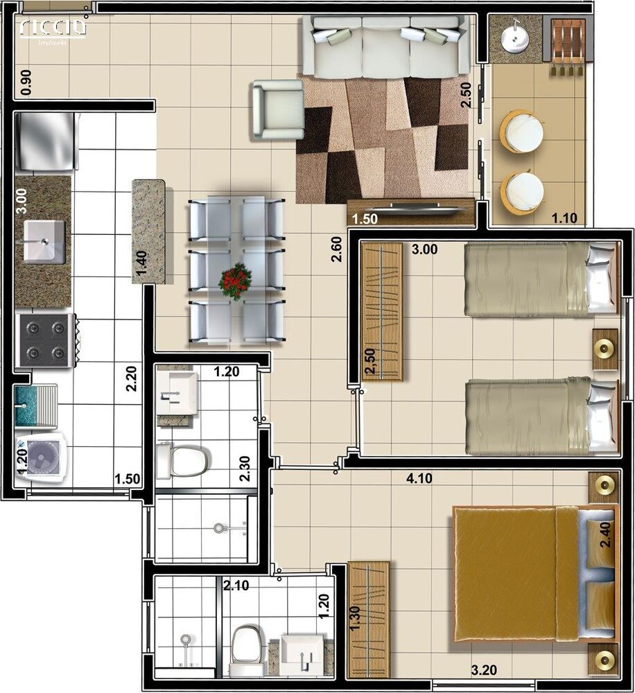 Apartamento, 2 quartos, 55 m² - Foto 8