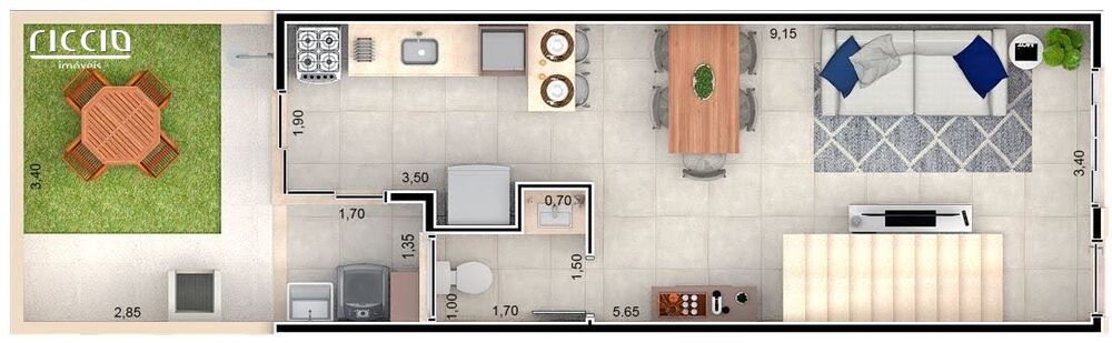 Casa de Condomínio, 2 quartos - Foto 10