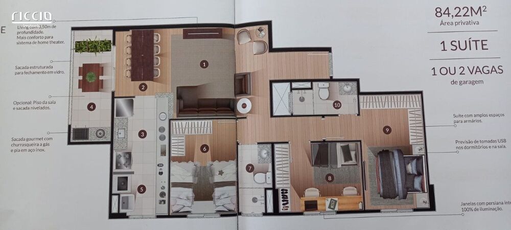 Apartamento à venda com 3 quartos, 84m² - Foto 7