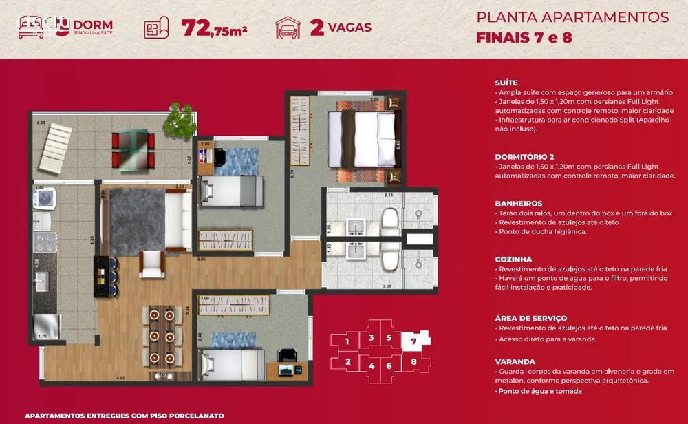 Apartamento, 2 quartos, 65 m² - Foto 9