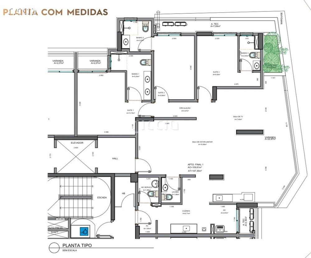 Apartamento, 3 quartos, 149 m² - Foto 6
