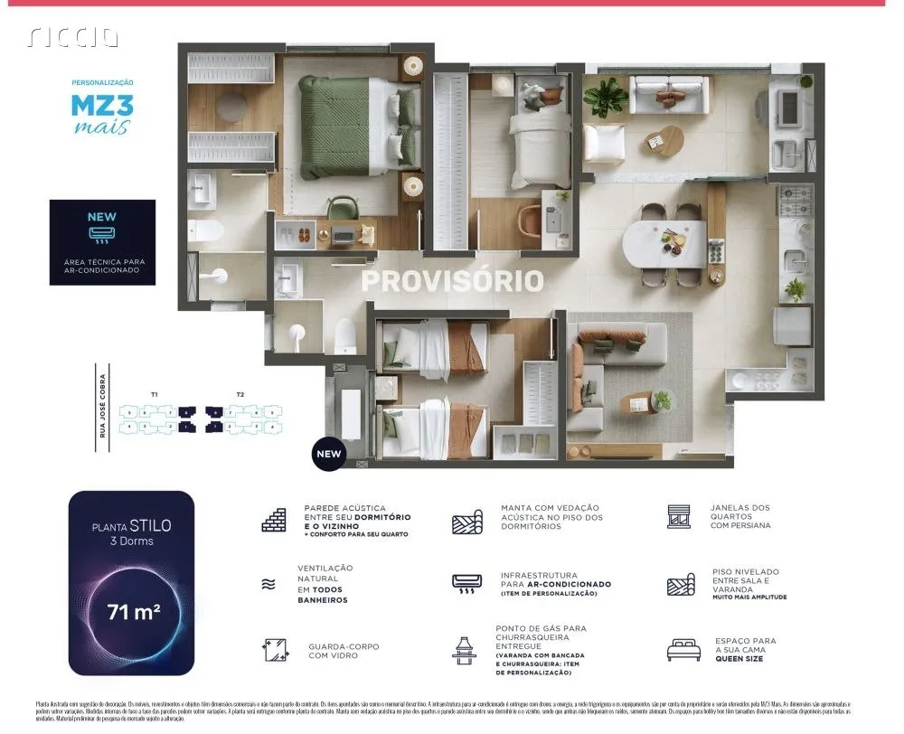 Apartamento, 3 quartos, 71 m² - Foto 3