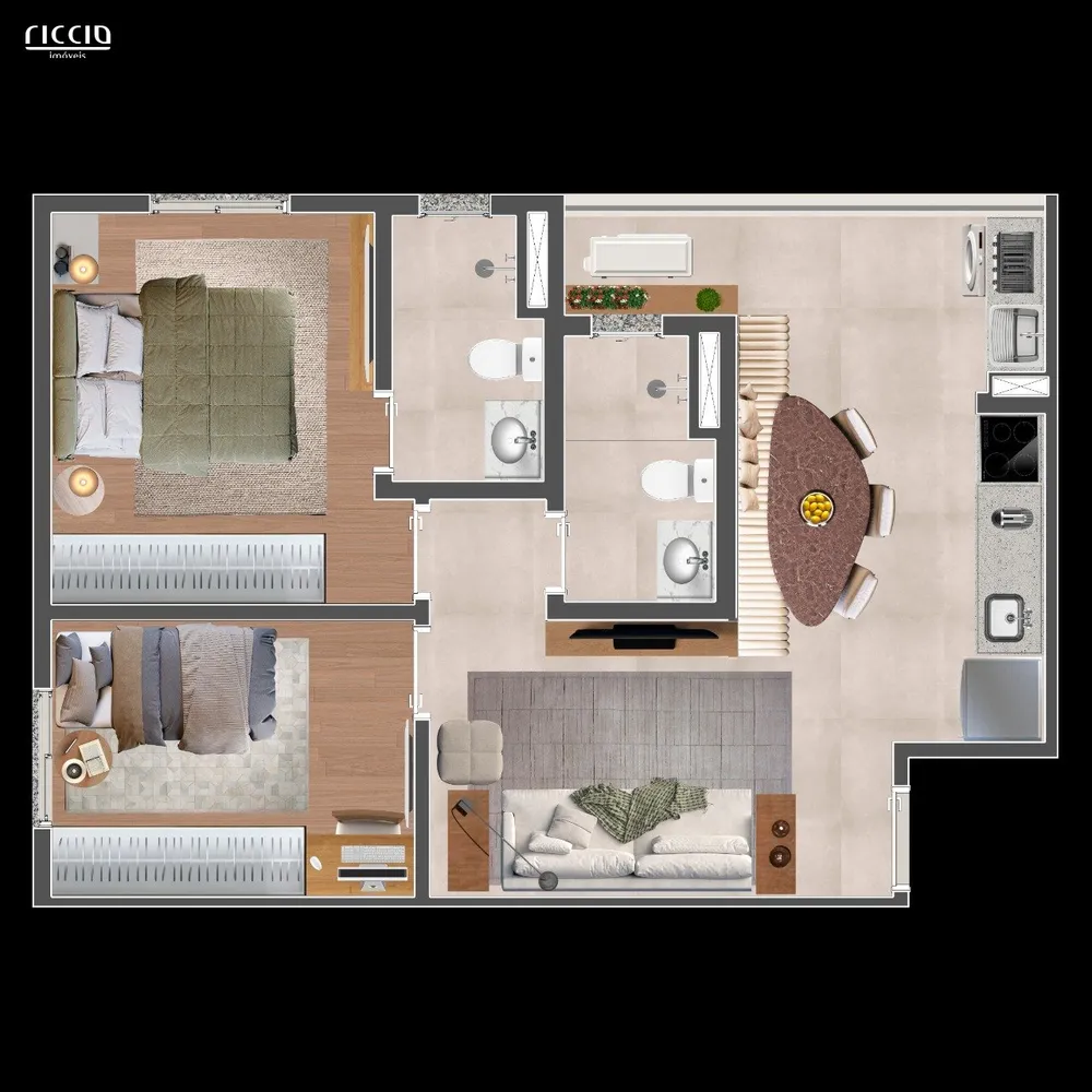 Apartamento, 2 quartos, 55 m² - Foto 12