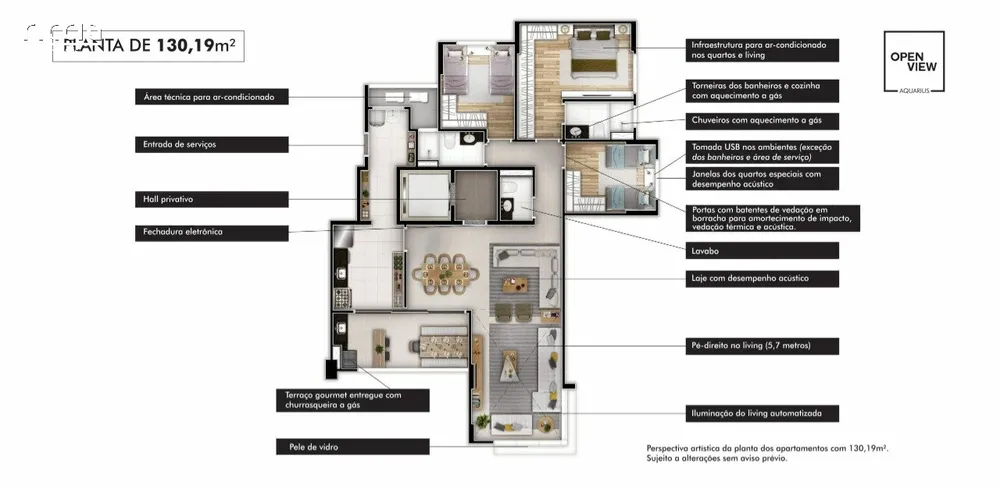 Apartamento, 3 quartos, 136 m² - Foto 10