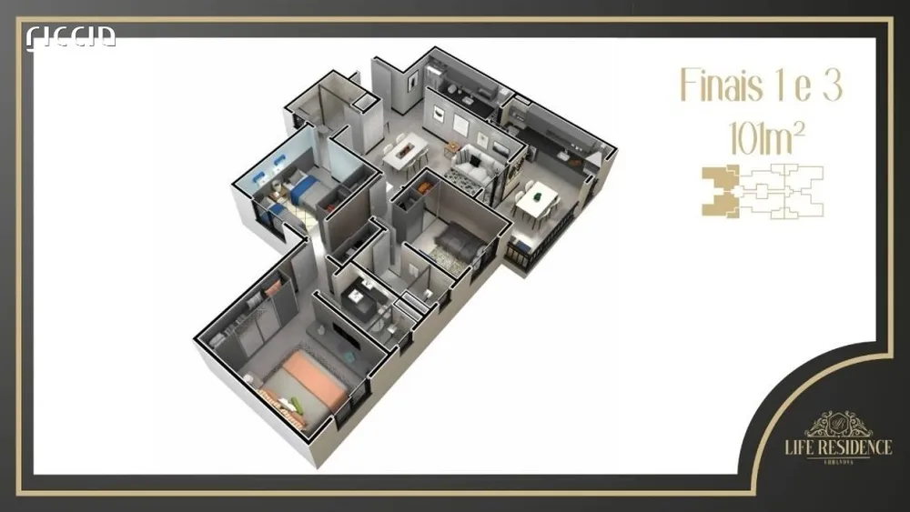 Apartamento, 3 quartos, 101 m² - Foto 7