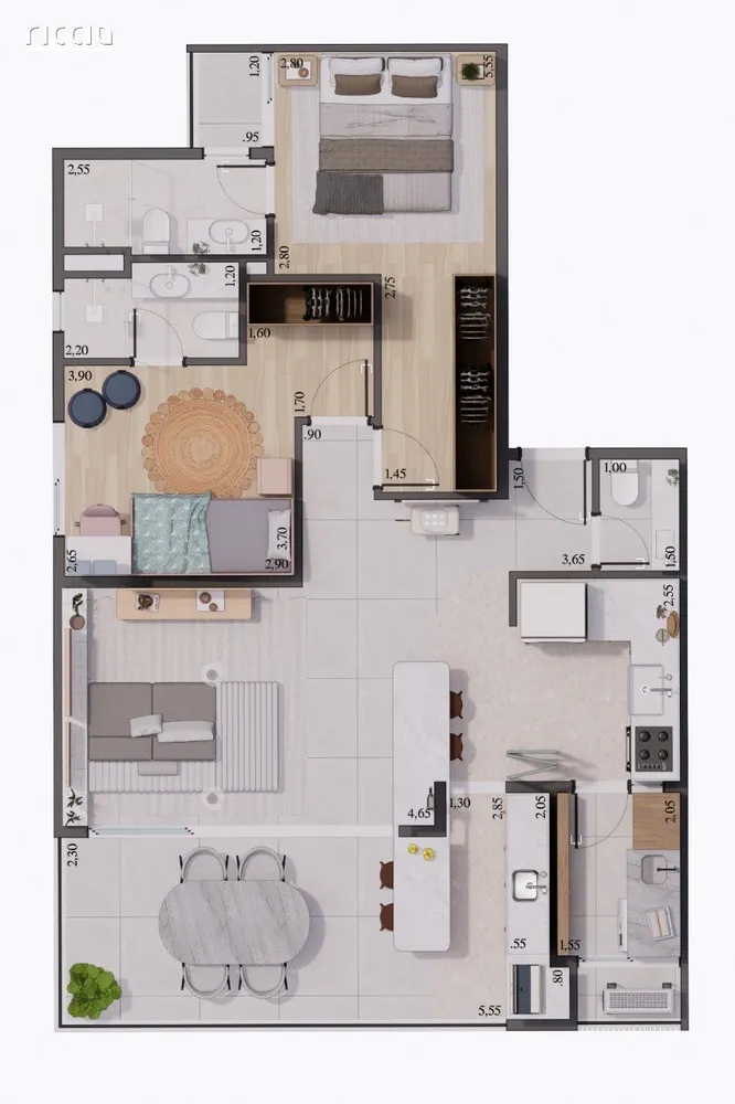 Apartamento, 2 quartos, 85 m² - Foto 1