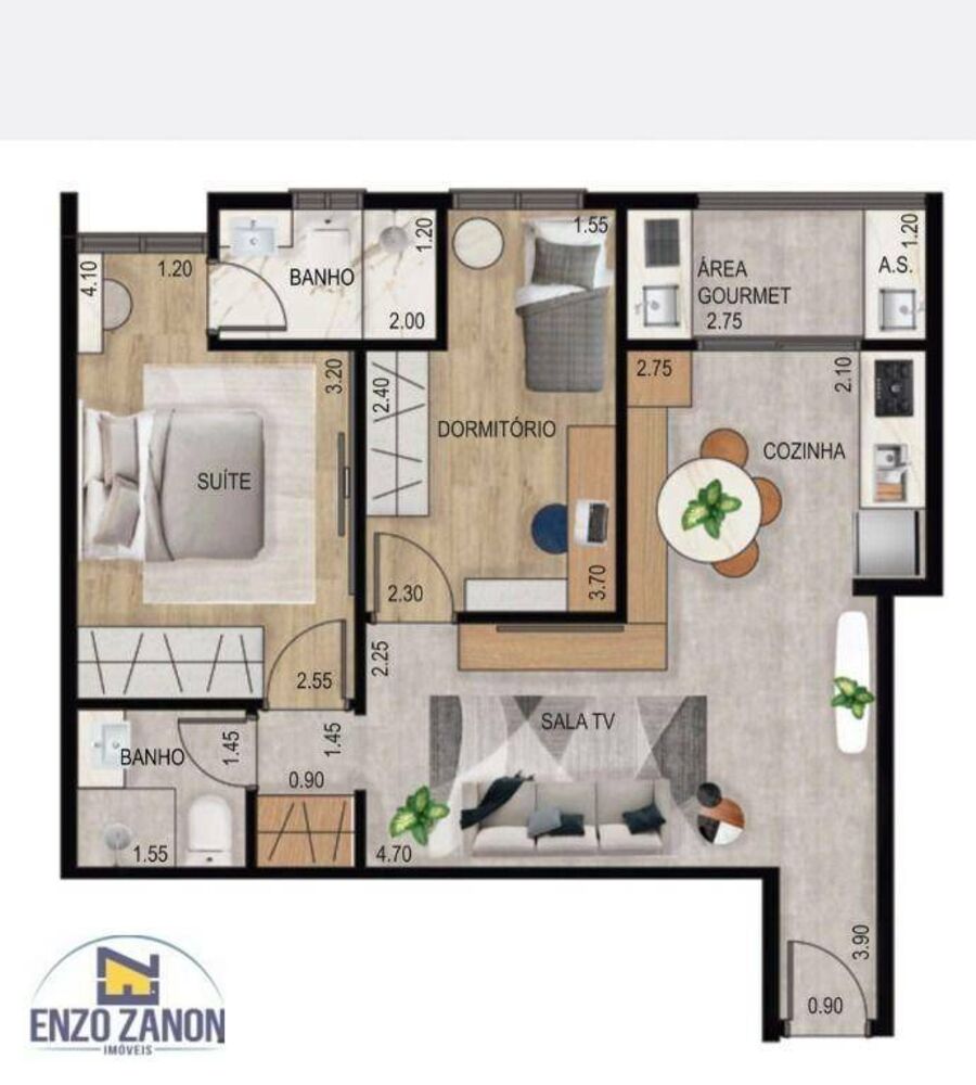 Cobertura, 2 quartos, 100 m² - Foto 3