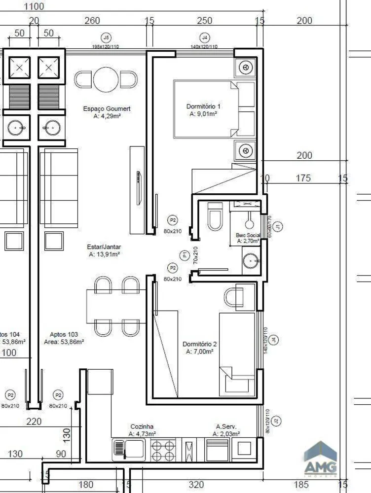 Apartamento, 2 quartos, 53 m² - Foto 10