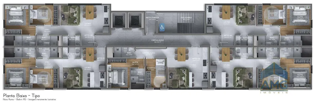Apartamento, 2 quartos, 61 m² - Foto 6