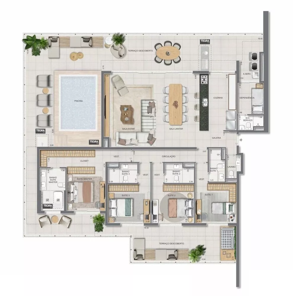 Apartamento, 4 quartos, 170 m² - Foto 57